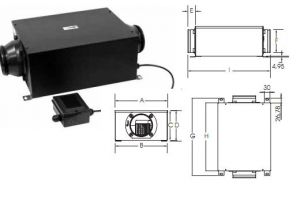 Ventilator de tubulatura MUBOX LINE 100  D=66 ― Ventilatoare Store - Magazin Online