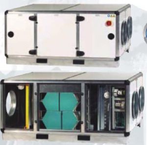 Recuperator de caldura cu baterie de apa CADT-DC-HE-1000 DPVAV