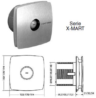 VENTILATOR (D=150 )BAIE X MART INOX MATIC 15T 